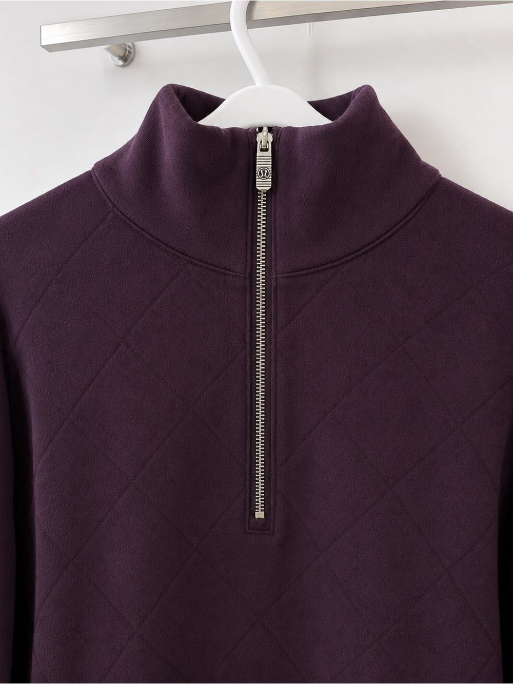 lululemon athletica Quilted Half-Zip Pullover in Plum
